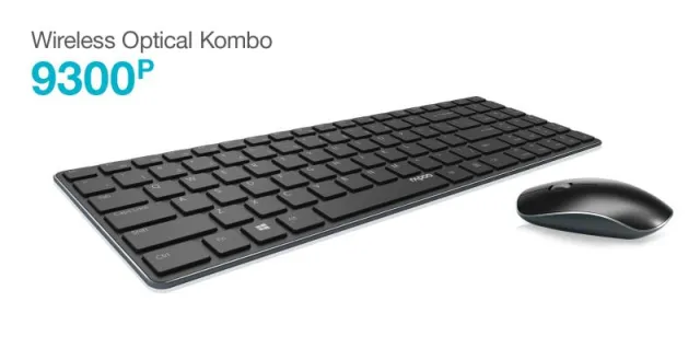 Bild: Rapoo bringt mit dem Tastatur-Maus-Combo-Set 9300P edlen Glanz auf den Schreibtisch