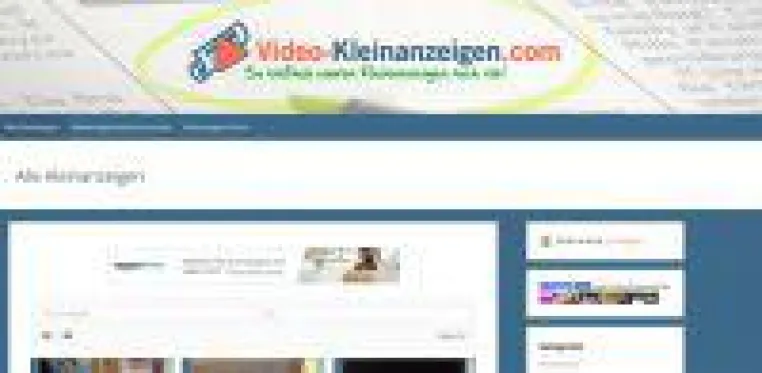Video Kleinanzeigen Bild: Video Kleinanzeigen