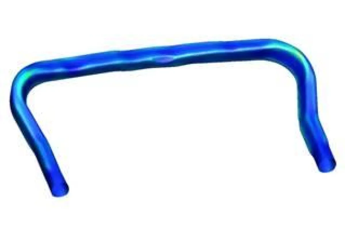 Mit PAM-TUBE 2G simuliertes Rohr ? mit der Funktion ?Umformen? erreichte Endform. (Bild: ThyssenKrupp Budd).