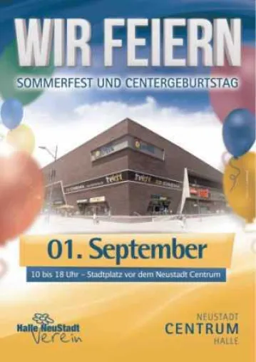 Bild: CENTERGEBURTSTAG & SOMMERFEST im Neustadt Centrum Halle