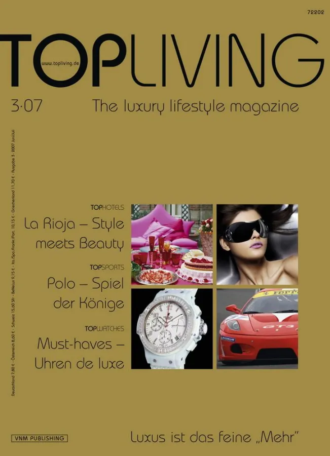TopLiving, das Luxusmagazin für die finanzstarke Elite