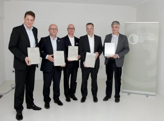 Bild: wirDesign Sieger im Deutschen Agentur Report - Auszeichnung für exzellentes Management