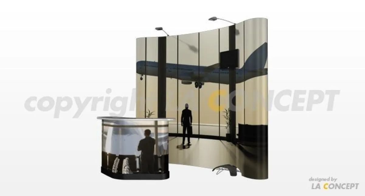 Shopdisplays mit integriertem Display von LA CONCEPT