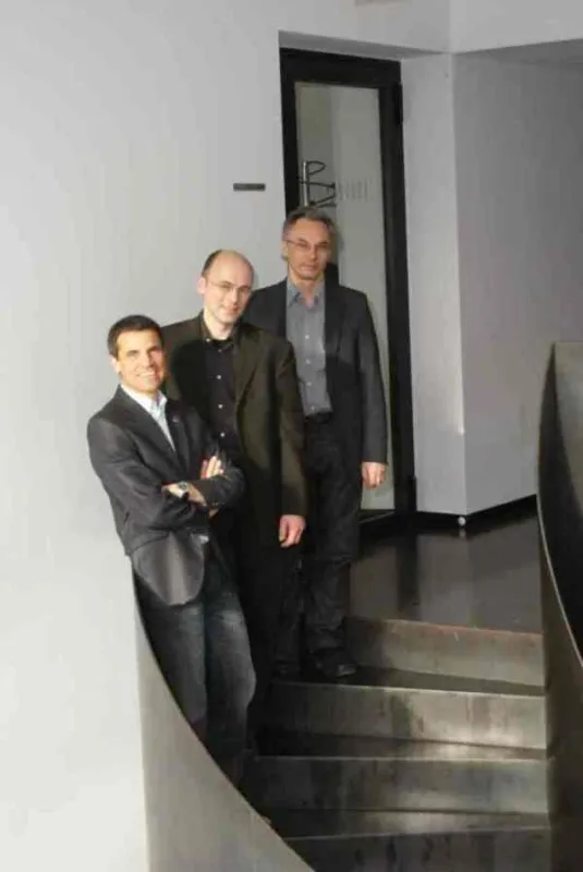Drexel und Weiss Österreich-Geschäftsführer Reinhard Weiss, Roland Wurm, Drexel und Weiss Österreich-Geschäftsführer Christof Drexel. (Copyright: Drexel und Weiss/Wolfgang Gorbach)