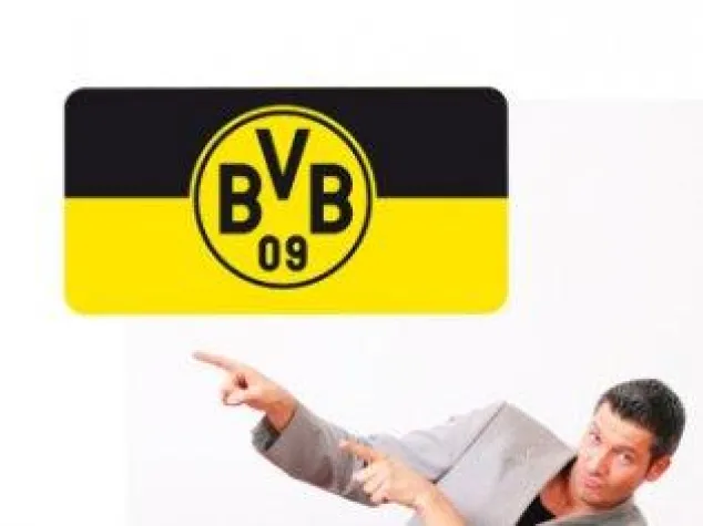 Bild: Borussia Dortmund Wandtattoo - Echte Liebe