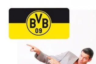 Bild: Borussia Dortmund Wandtattoo - Echte Liebe