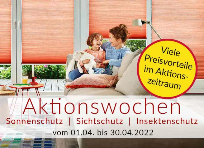 Bild: Aktionswochen Sonnenschutz - Hitzeschutz - Insektenschutz