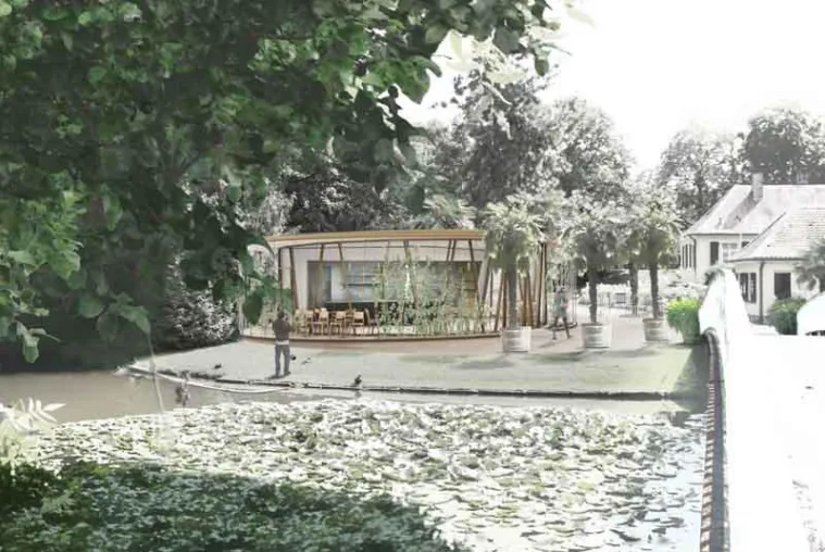Baubeginn für neuen Eingangsbereich der Insel Siebenbergen Bild: Baubeginn für neuen Eingangsbereich der Insel Siebenbergen