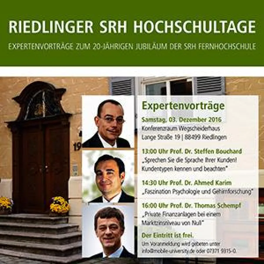Plakat-Riedlinger Hochschultage