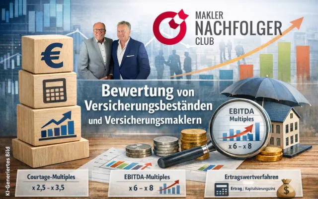 Bild: Preisentwicklung bei Versicherungsbeständen und Maklerunternehmen