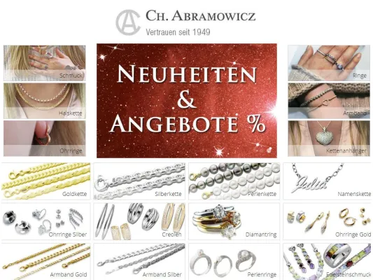 Bild: CH. Abramowicz - der neue Schmuck-Katalog ist