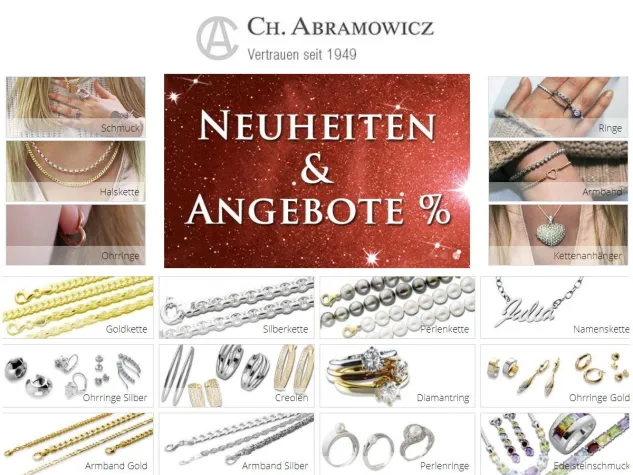 Bild: CH. Abramowicz - der neue Schmuck-Katalog ist