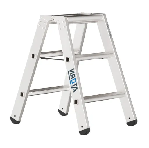 Bild: ATORN Aluminium-Stufenstehleitern für einen sicheren Stand und ergonomisches Arbeiten