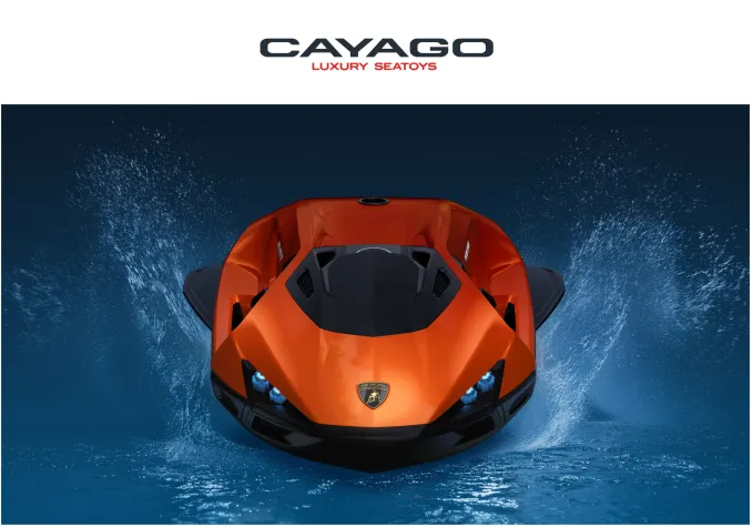 Bild: Die CAYAGO AG und Automobili Lamborghini präsentieren in Cannes den SEABOB SE63