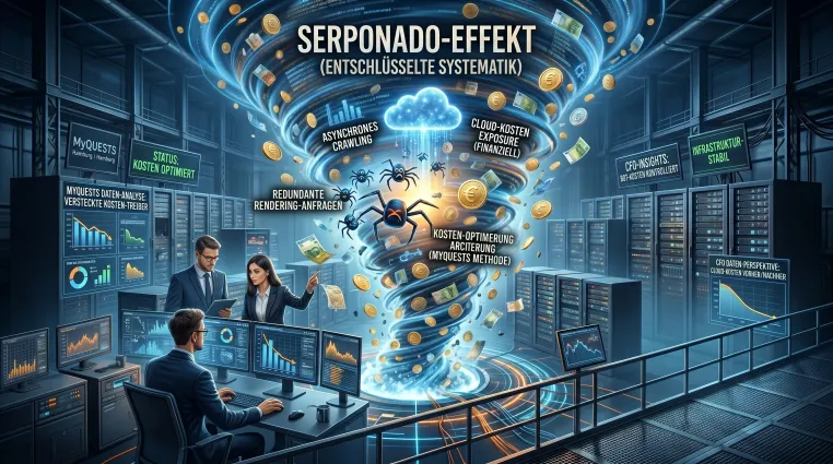 Bild: Serponado-Effekt treibt durch Suchmaschinen-Bots heimlich die Cloud-Kosten in die Höhe