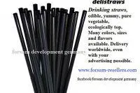 Bild: DELISTRAWS, essbare vegane Trinkhalme