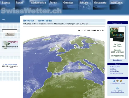 Bild: SwissWetter.ch weiter auf Erfolgskurs – Werbeflächen nun verfügbar