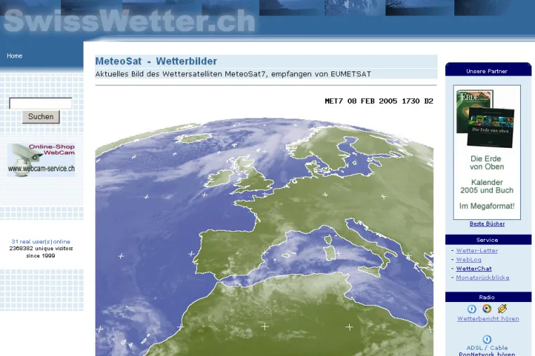 SwissWetter.ch weiter auf Erfolgskurs – Werbeflächen nun verfügbar Bild: SwissWetter.ch weiter auf Erfolgskurs – Werbeflächen nun verfügbar