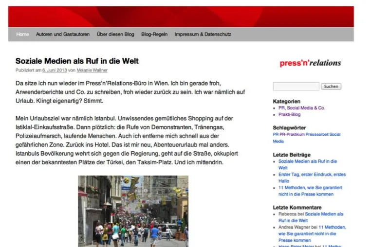 Bild: Press’n’Relations GmbH startet Blog zum PR-Alltag