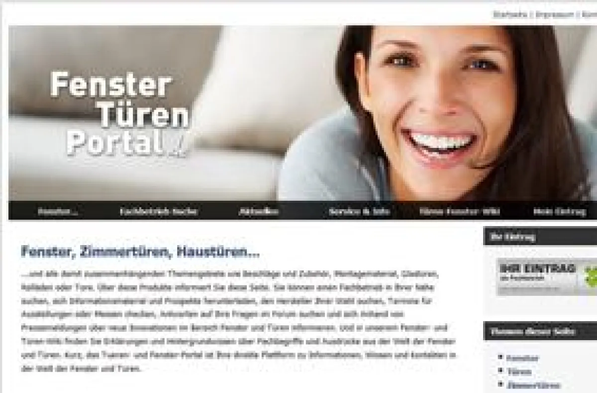 Das tueren-fenster-portal.de geht mit einer Einführungsaktion für Fenster- und Türenfachbetriebe an