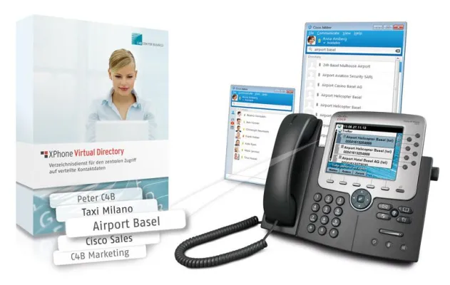 Bild: C4B integriert Geschäftsanwendungen und Cloud-Dienste in Cisco Jabber und Cisco-Telefone
