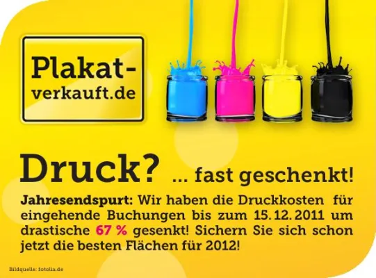 Bild: Plakatwerbung nicht nur für große Konzerne