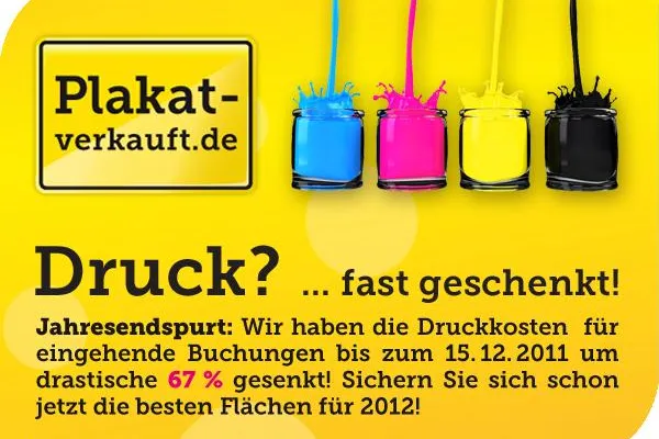 Plakatwerbung nicht nur für große Konzerne Bild: Plakatwerbung nicht nur für große Konzerne