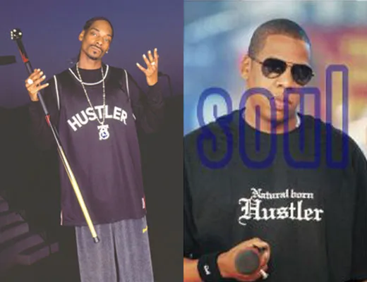Bild: HUSTLER Bekleidung bei chrisandalex.de - getragen u.a. von Jay-Z und Snoop Dogg