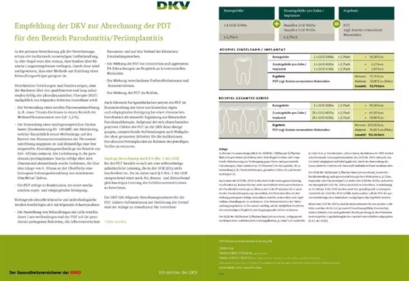 Bild: Parodontitis- und Periimplantitistherapie: HELBO®-Verfahren entspricht Abrechnungsempfehlung der DKV