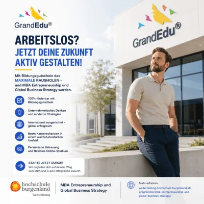 Arbeitslosigkeit als Wendepunkt: Wie geförderte Weiterbildung den Weg bis zum MBA eröffnen kann Bild: Arbeitslosigkeit als Wendepunkt: Wie geförderte Weiterbildung den Weg bis zum MBA eröffnen kann