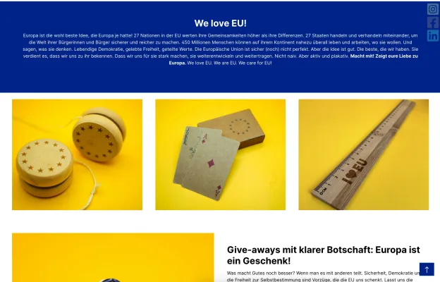 Bild: Europawerbeartikel.de: Einzigartige Werbeartikel für eine starke europäische Identität