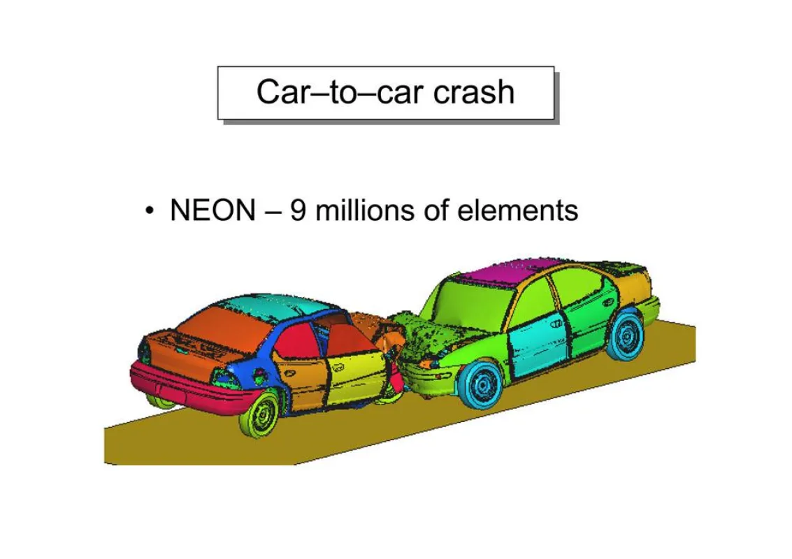 Car-to-Car-Crash-Test in der Simulation: die Software PAM-CRASH von ESI Group läuft künftig auf Servern von BULL.