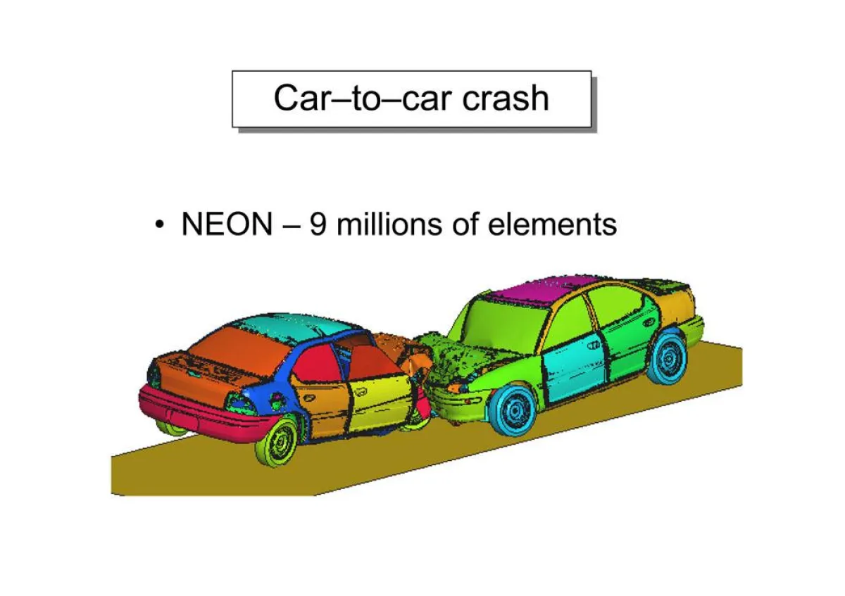 Car-to-Car-Crash-Test in der Simulation: die Software PAM-CRASH von ESI Group läuft künftig auf Servern von BULL.