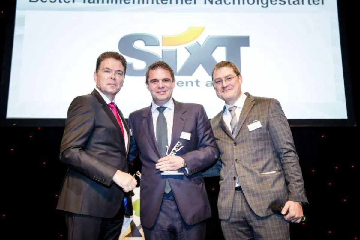 Franz Rother, Redaktion WiWo; Alexander Sixt und Prof. Dr. Tom Rüsen