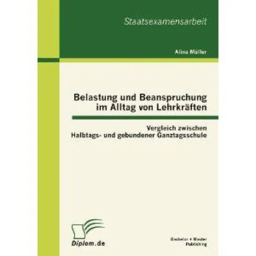 Buchveröffentlichung: Ergebnisse der erste Studie zur Lehrerzufriedenheit an der gebundenen Ganztagsschule Bild: Buchveröffentlichung: Ergebnisse der erste Studie zur Lehrerzufriedenheit an der gebundenen Ganztagsschule