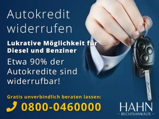 Bild: Widerruf Autokredit: Anwälte bieten kostenfreien Rechner an