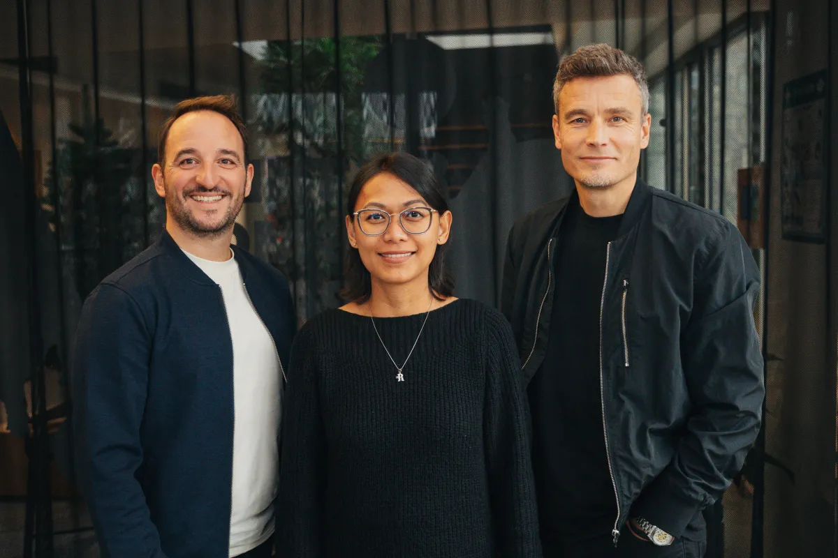 Neue Führungsriege bei GPJ Germany: Jens Arnegger, Rinniaty Perwitasari und Marc Stifel (© Frank Hörner, GPJ Germany)