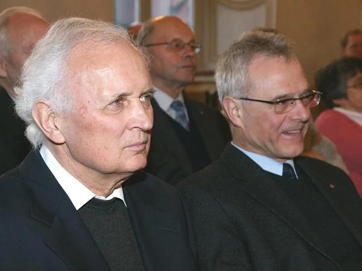 V.l.n.r.: Pater Johannes Wielgoß SDB (Essen) und Direktor Pater Claudius Amann SDB (Benediktbeuern). Foto: Hermann Kuhn.