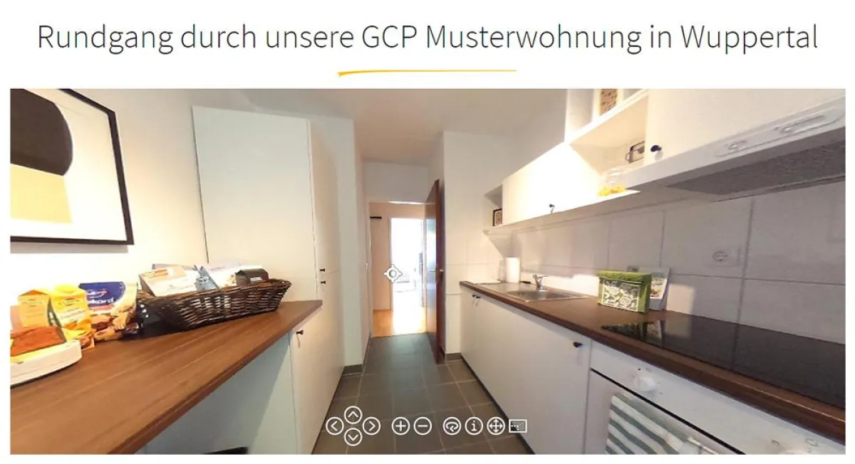 Virtuelle Wohnungsbesichtigung bei GCP