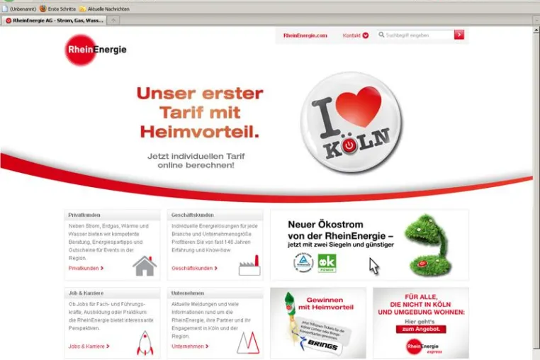 Bild: Internetagentur kernpunkt GmbH betreut den Relaunch der RheinEnergie AG