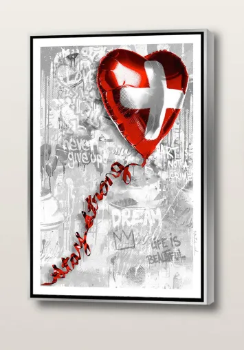 Bild: MR. BRAINWASH | Stay Strong Swiss | Neue Edition veröffentlicht.