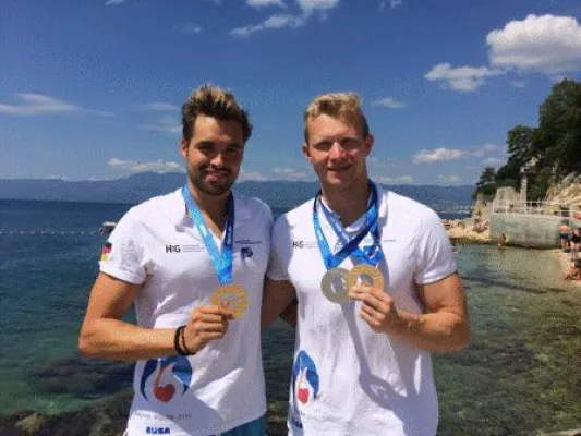 Bild: H:G-Schwimmer Mral und Steinhagen holen sensationell 3 Medaillen