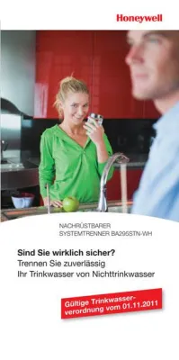 Bild: Neue Honeywell-Broschüre informiert den Endverbraucher über zuverlässigen Trinkwasserschutz