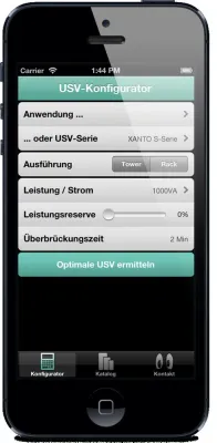 USV-Konfigurator-App jetzt auch für Android Bild: USV-Konfigurator-App jetzt auch für Android