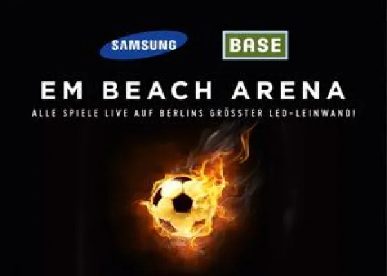 Bild: SAMSUNG BASE EM BEACH ARENA - Alle Fußballspiele der EM live erleben auf Berlins größter LED Wand