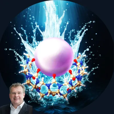 Bild: Hochenergetisches Wasser: Constructor University-Studie zeigt, wie verdrängtes Wasser molekulare Bindungen verstärkt