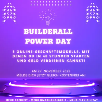Bild: Builderall Power Day am 27. 11.2022
