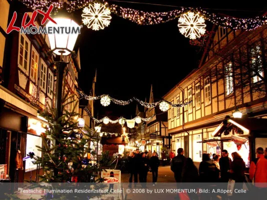 Bild: Residenzstadt Celle von LUX MOMENTUM festlich erleuchtet