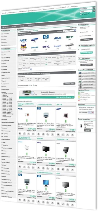 Beispiel-Shop ElectronicSales (www.electronicsales.de)