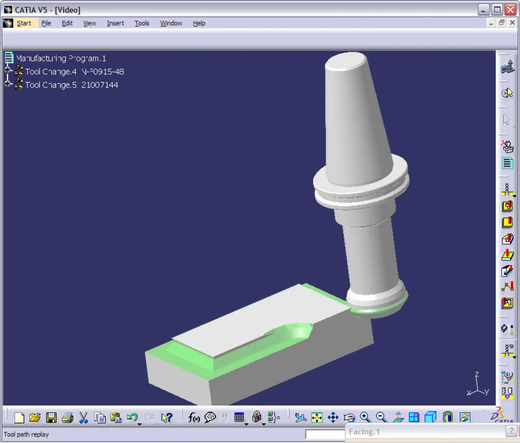 Realitätsnahe Fertigungssimulation: Mit dem TDM ToolGraphicBuilder CAA V5 Based in CATIA V5 lassen sich rotationssymmetrische Werkzeuge realistisch als 3D-Werkzeugmodelle darstellen. (Bild: TDM Syst